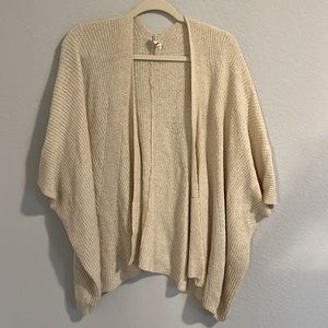 Anthropologie cream colored cardigan / cover up
